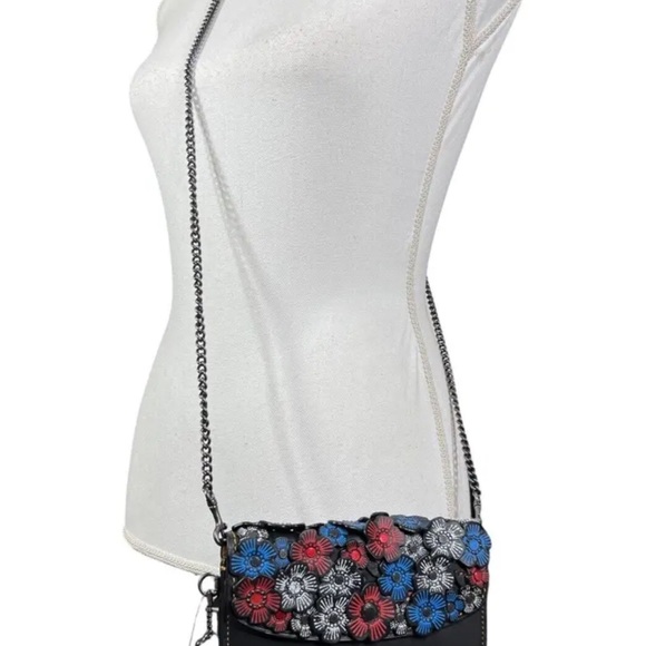 Coach 1941Tea Rose Appliqué Clutch wristlet bag Leather 👀👛🎒👜 - Picture 9 of 9